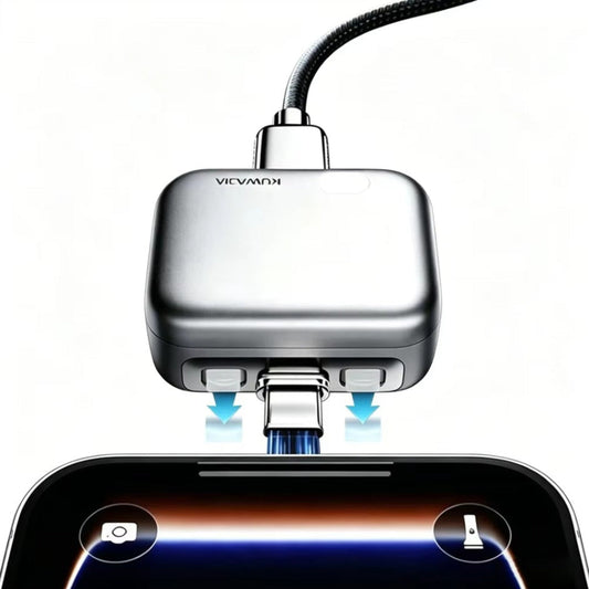 USB-C Auto Disconnect Adapter KUWAJIA KH-51 for Power with Automatic Disconnection and Battery Protection, Silver