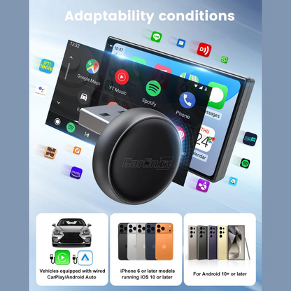 Carplay / Android Auto Wireless Carlinkit Mini Ultra3 Adapter for Apple iPhone / Android Series