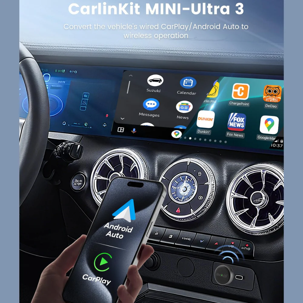Carplay / Android Auto Wireless Carlinkit Mini Ultra3 Adapter for Apple iPhone / Android Series