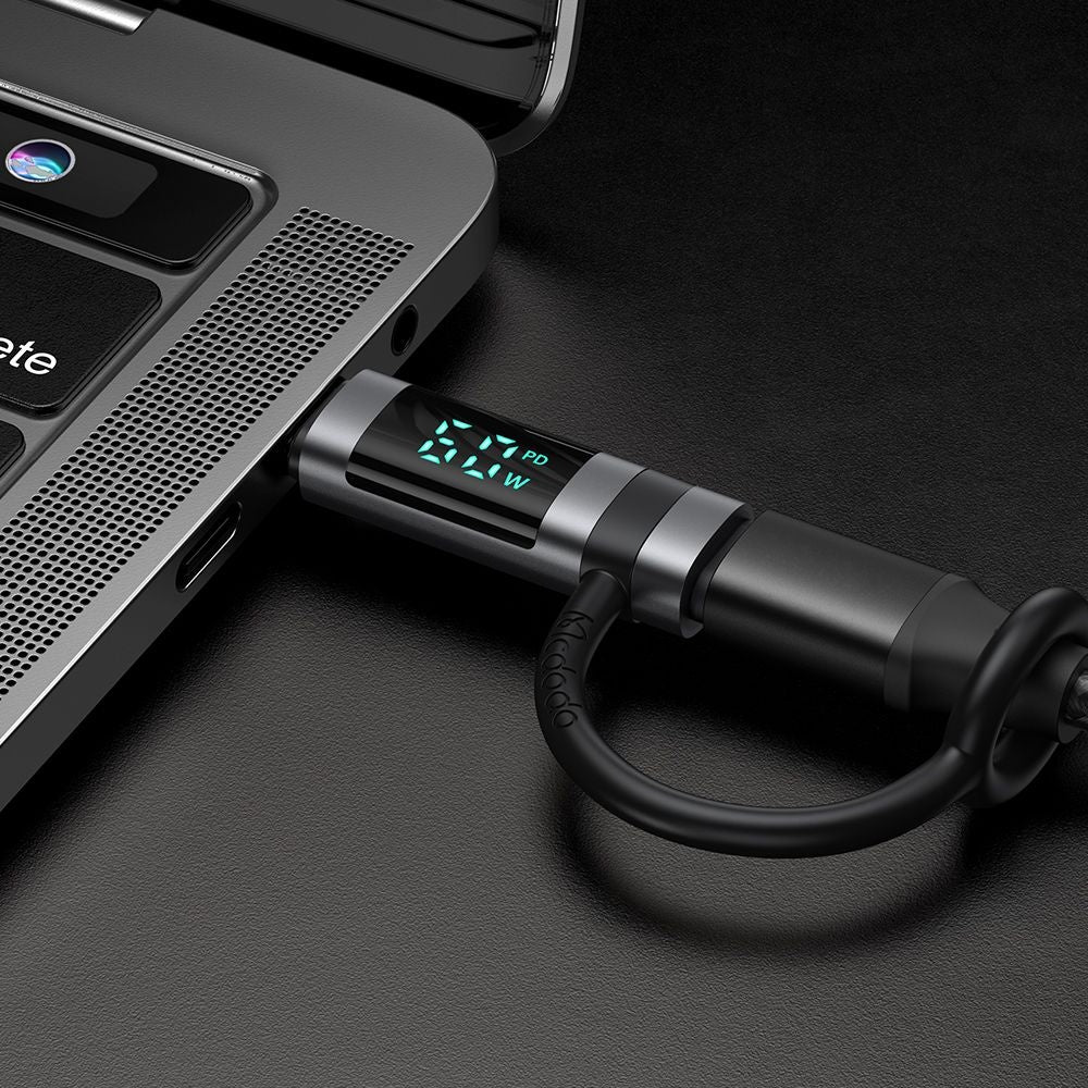 Data and Charging Adapter Lightning - USB-C McDodo OT-0180 Pigeon Display, Black