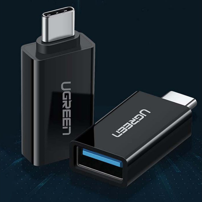 OTG USB-C to USB-A Adapter UGREEN US173, Black