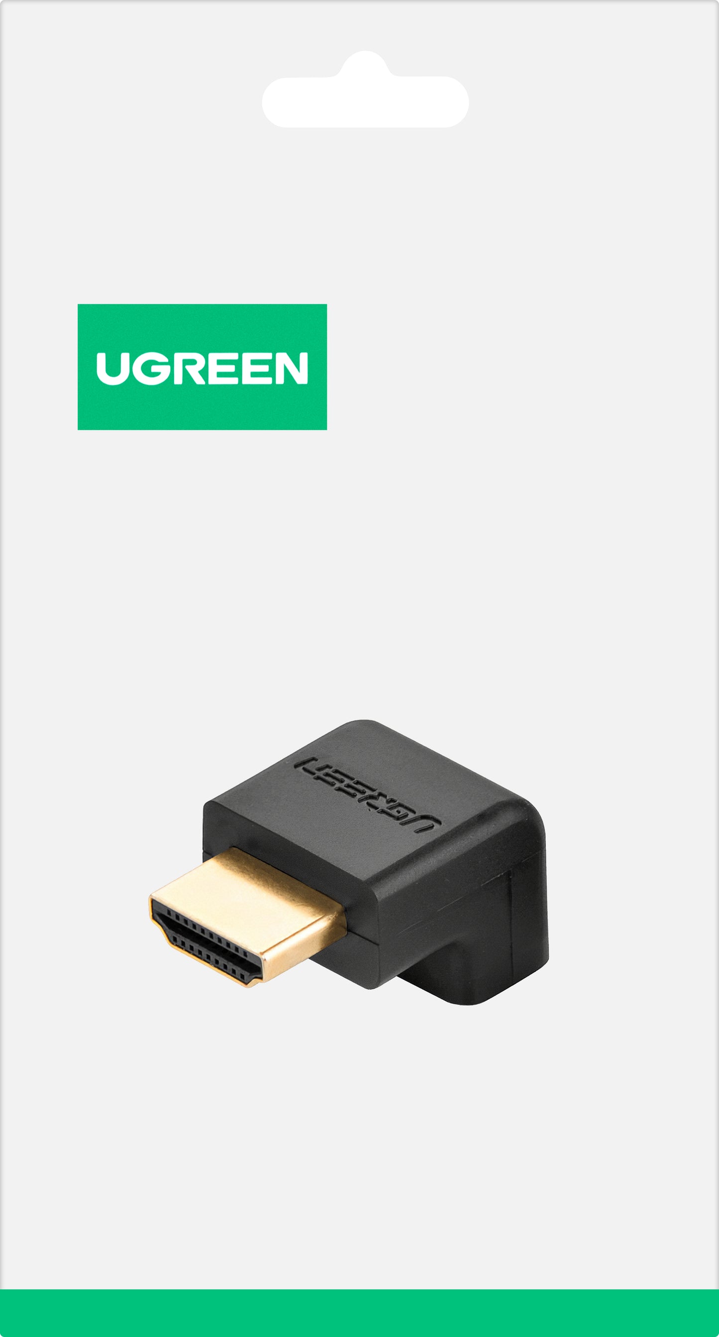 UGREEN HD112 Down Angle Video Adapter, HDMI - HDMI, 4K, Black