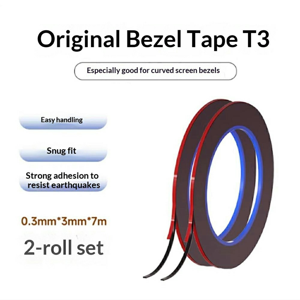 Mechanic Adhesive Tape, 0.3mm, Set of 2 pieces, Black