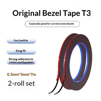 Mechanic Adhesive Tape, 0.3mm, Set of 2 pieces, Black