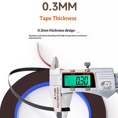 Mechanic Adhesive Tape, 0.3mm, Set of 2 pieces, Black