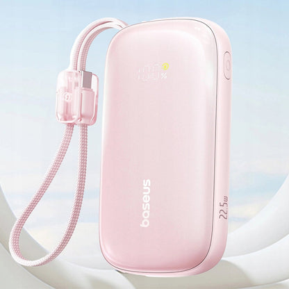 Baseus EnerFill FC21 Qpow 3 Ultra External Battery, 10000mAh, 45W, QC + PD, 1 x USB-A - 1 x USB-C, Pink E0027Q02