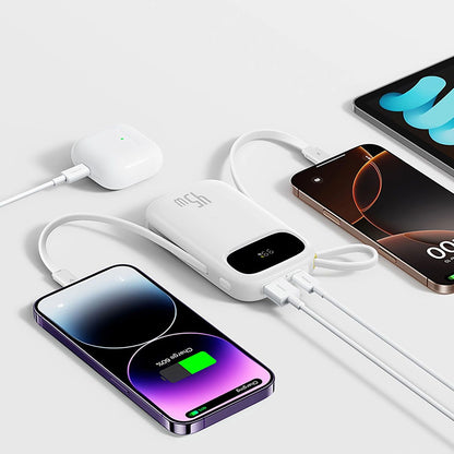 Baseus EnerFill FC31 Qpow 3 External Battery, 10000mAh, 45W, QC + PD, 1 x Lightning - 1 x USB-A - 2 x USB-C, Purple E0028C02