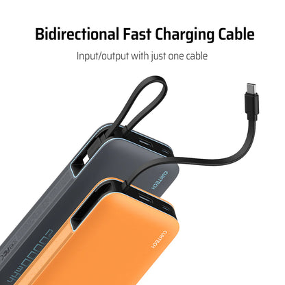Cuktech LPB200N External Battery, 20000mAh, 45W, QC + PD, 1 x USB-A - 2 x USB-C, White CUKP200NGLLG