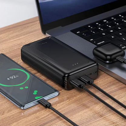 HOCO J165A External Battery, 20000mAh, 10W, 2 x USB-A, Black