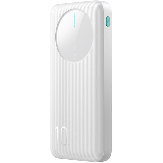 Joyroom JR-PBF12 External Battery, 10000mAh, 12W, 1 x USB-C - 2 x USB-A, White