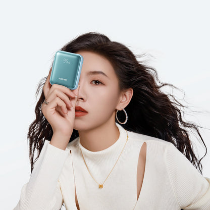 Joyroom JR-PBF27 External Battery, 10000mAh, 22.5W, PD, 1 x Lightning - 2 x USB-C, Blue