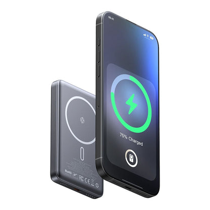 McDodo MC-4651 Meta Wireless External Battery, 10000mAh, 20W, PD + FQI, 1 x QI - 1 x USB-C, Black