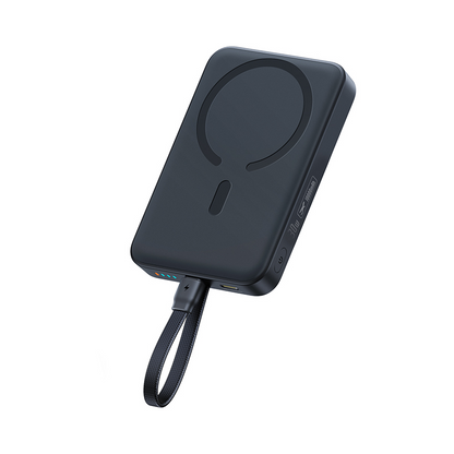 Baseus EnerFill FM11 Wireless Power Bank, 10000mAh, 30W, PD + FQI, 1 x QI - 2 x USB-C, Black E0028904