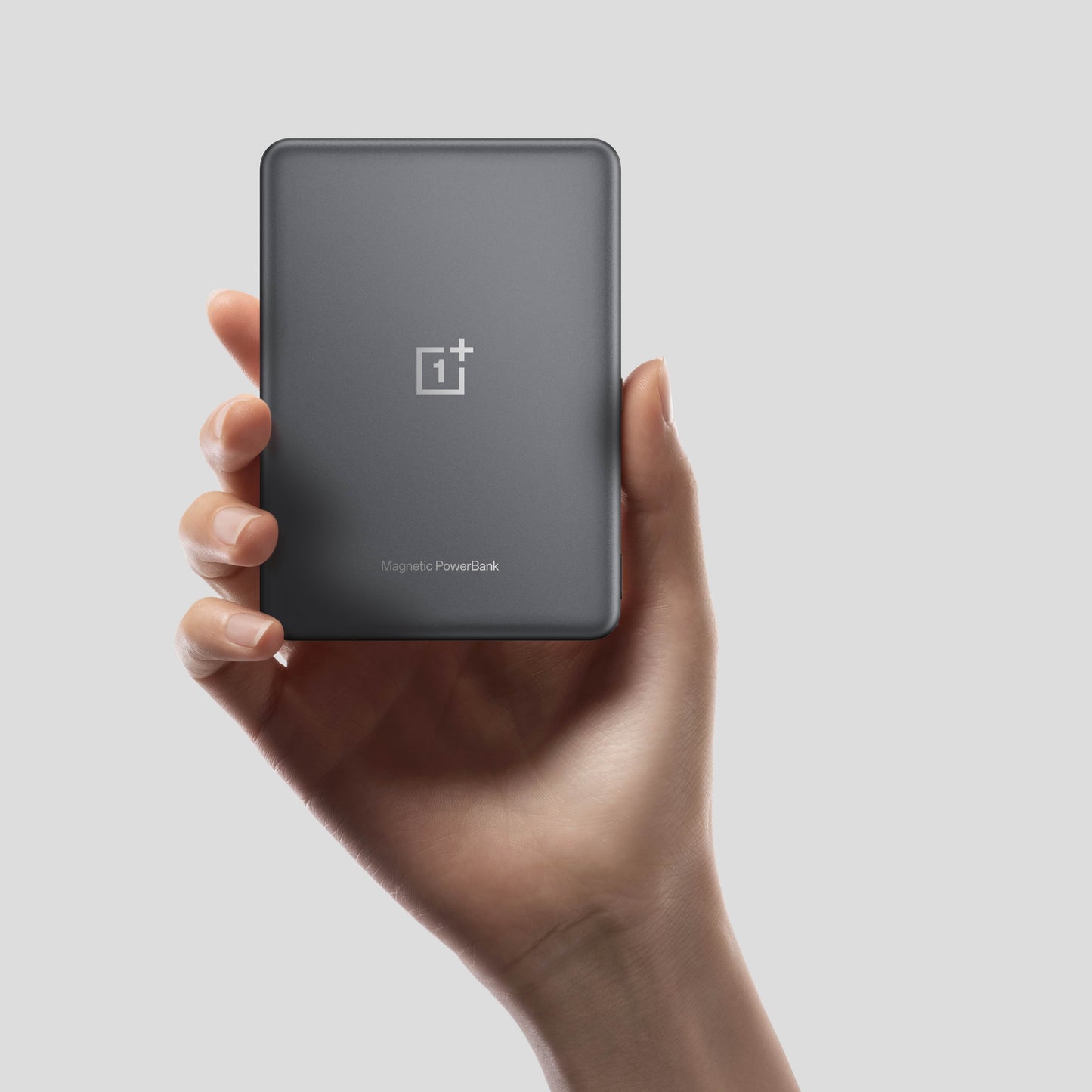 OnePlus Slim Magnetic Wireless External Battery, 5000mAh, 10W, FQI, 1 x USB-C, Gray