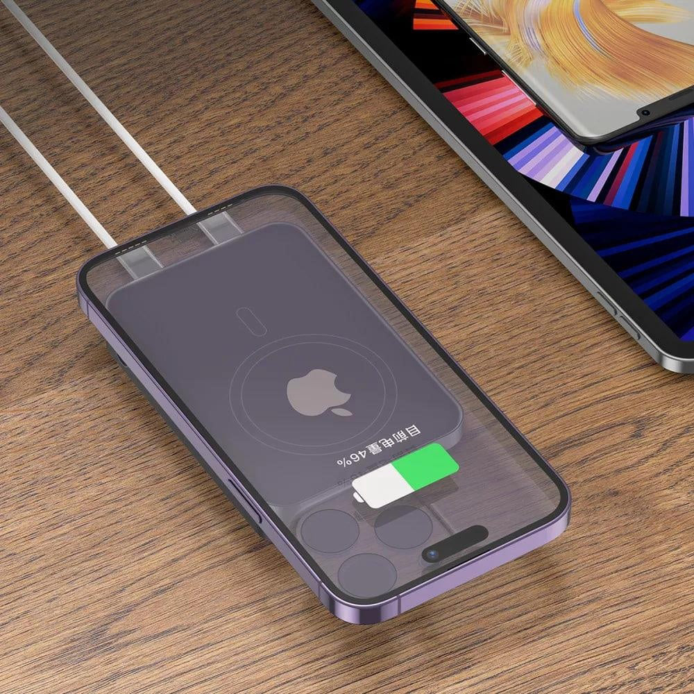 Proove Hoodman Wireless External Battery, 10000mAh, 20W, PD + FQI, 1 x QI - 1 x USB-C, Gray PBH120010003