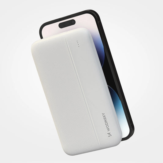 External Battery WZK WPBWE1, 10000mAh, 10W, 2 x USB-A, White