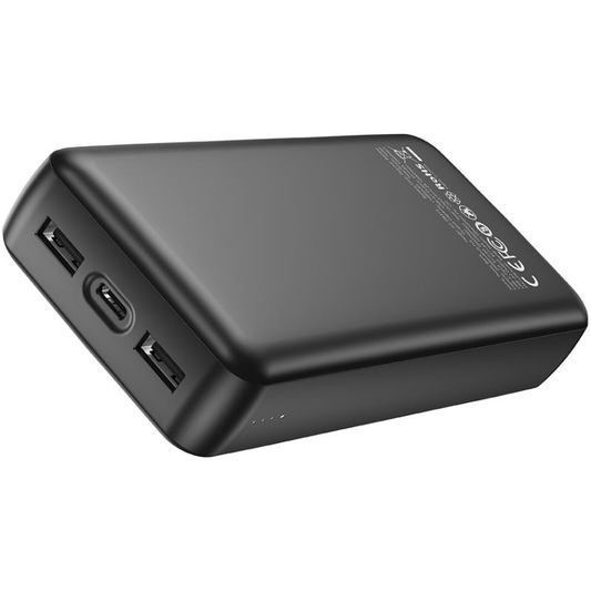 XO Design PB313 External Battery, 20000mAh, 10W, 2 x USB-A, Black