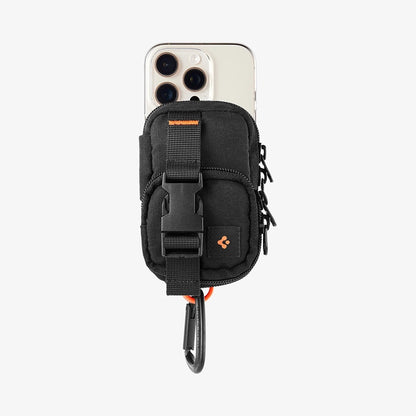 Universal MagSafe Pouch for Phone, Spigen, Snap Zip, Black AFA09338