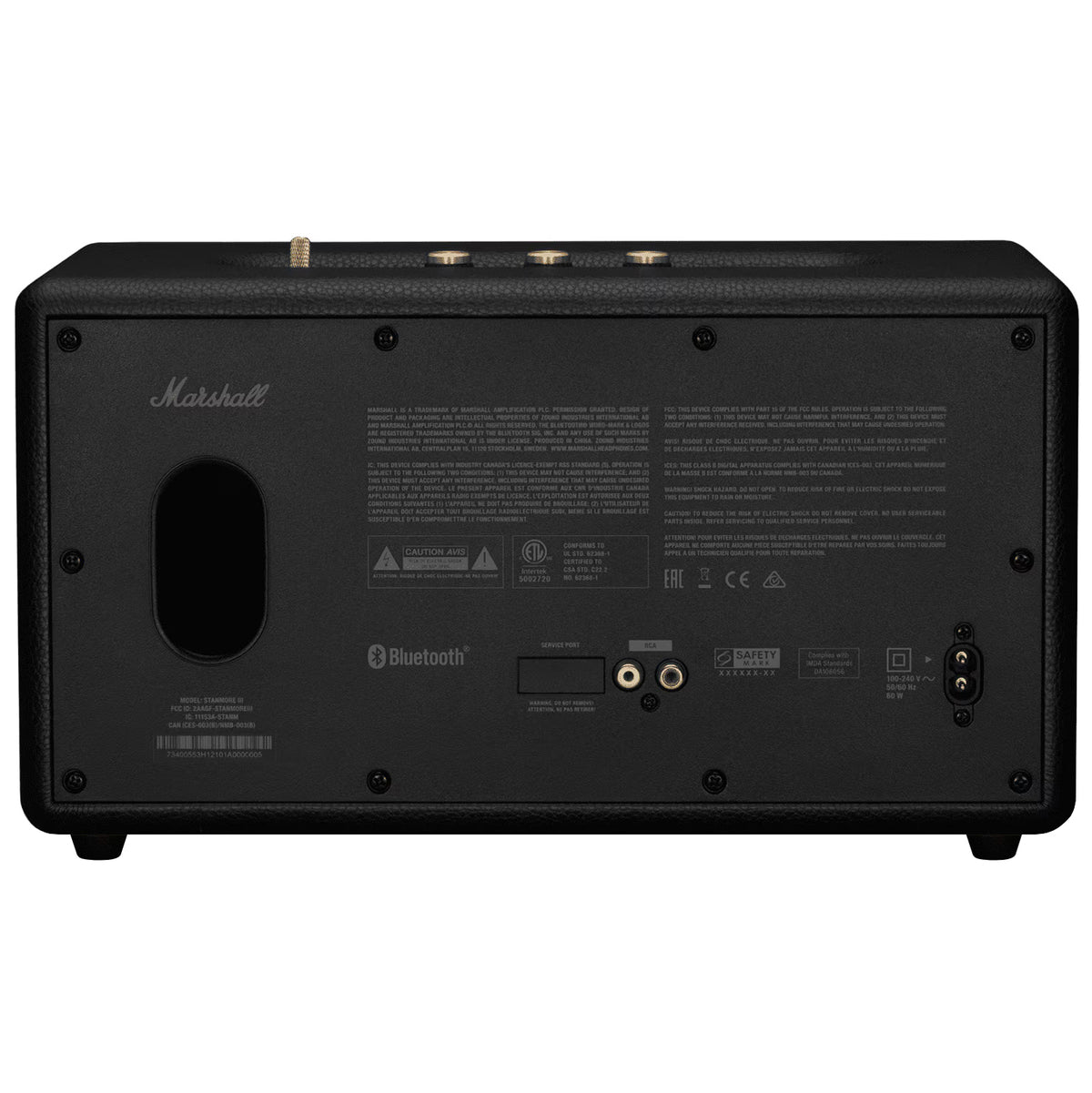 Marshall Stanmore III Bluetooth Speaker, 80W, Black, Refurbished