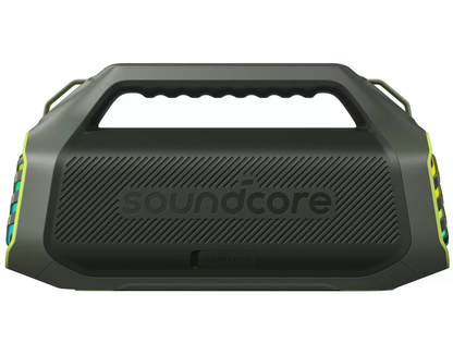 Anker SoundCore Boom 2 Plus New Version Portable Bluetooth Speaker, 140W, TWS, RGB, Waterproof, Green A3134062