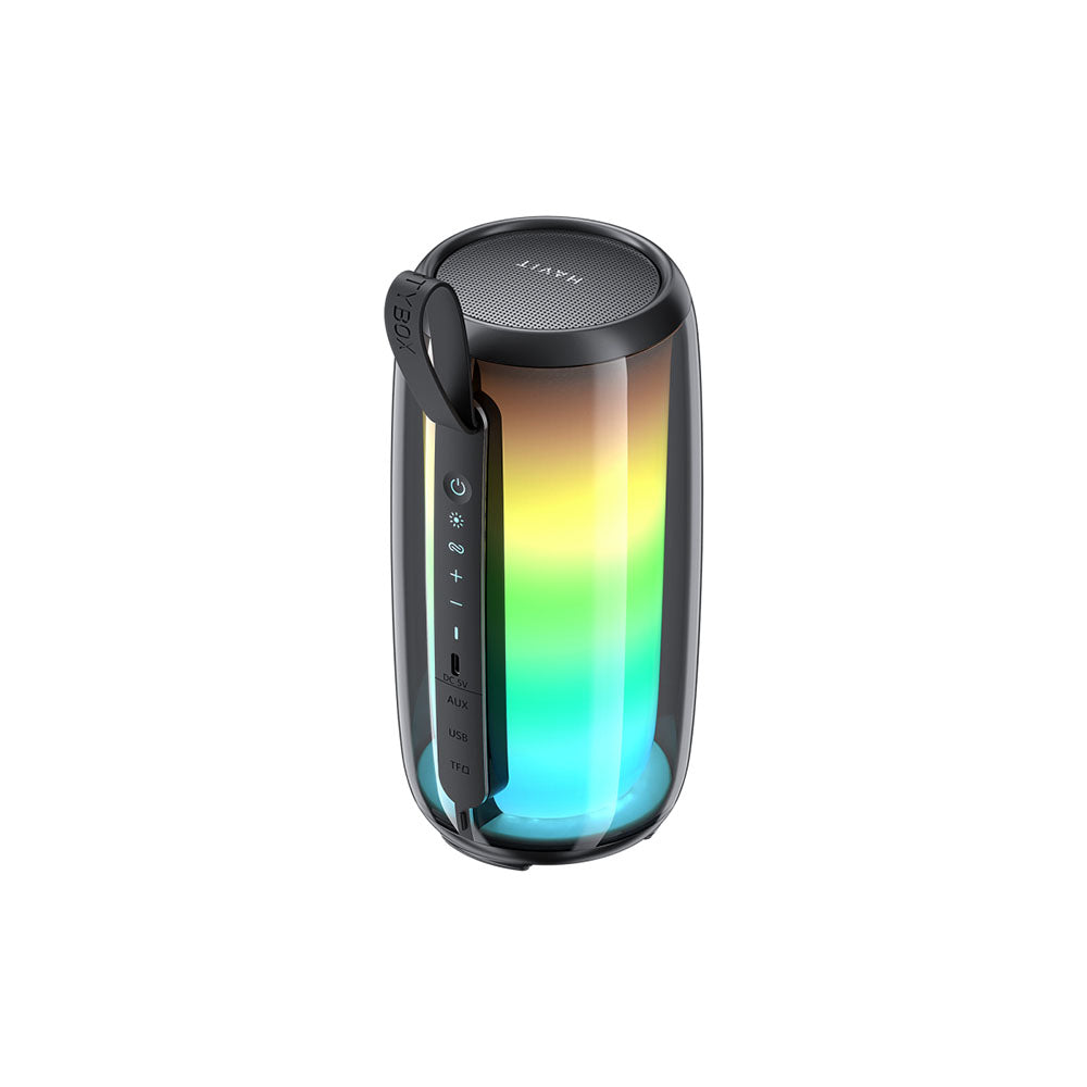 HAVIT SK879BT Portable Bluetooth Speaker, 8W, RGB, Waterproof, Black