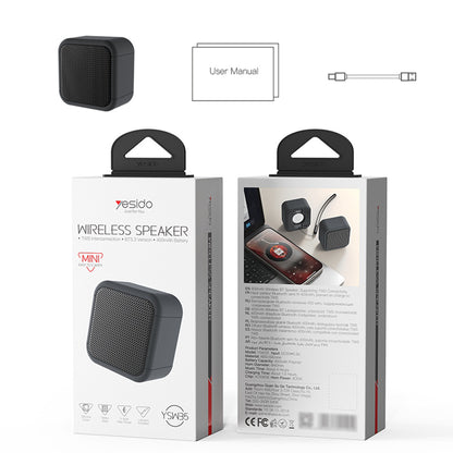 Yesido YSW35 Portable Bluetooth Speaker, 5W, TWS, Waterproof, Black