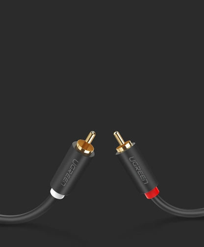 UGREEN AV104 Audio Cable, 2 x RCA - 2 x RCA, 5m, Black