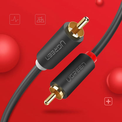 UGREEN AV104 Audio Cable, 2 x RCA - 2 x RCA, 5m, Black