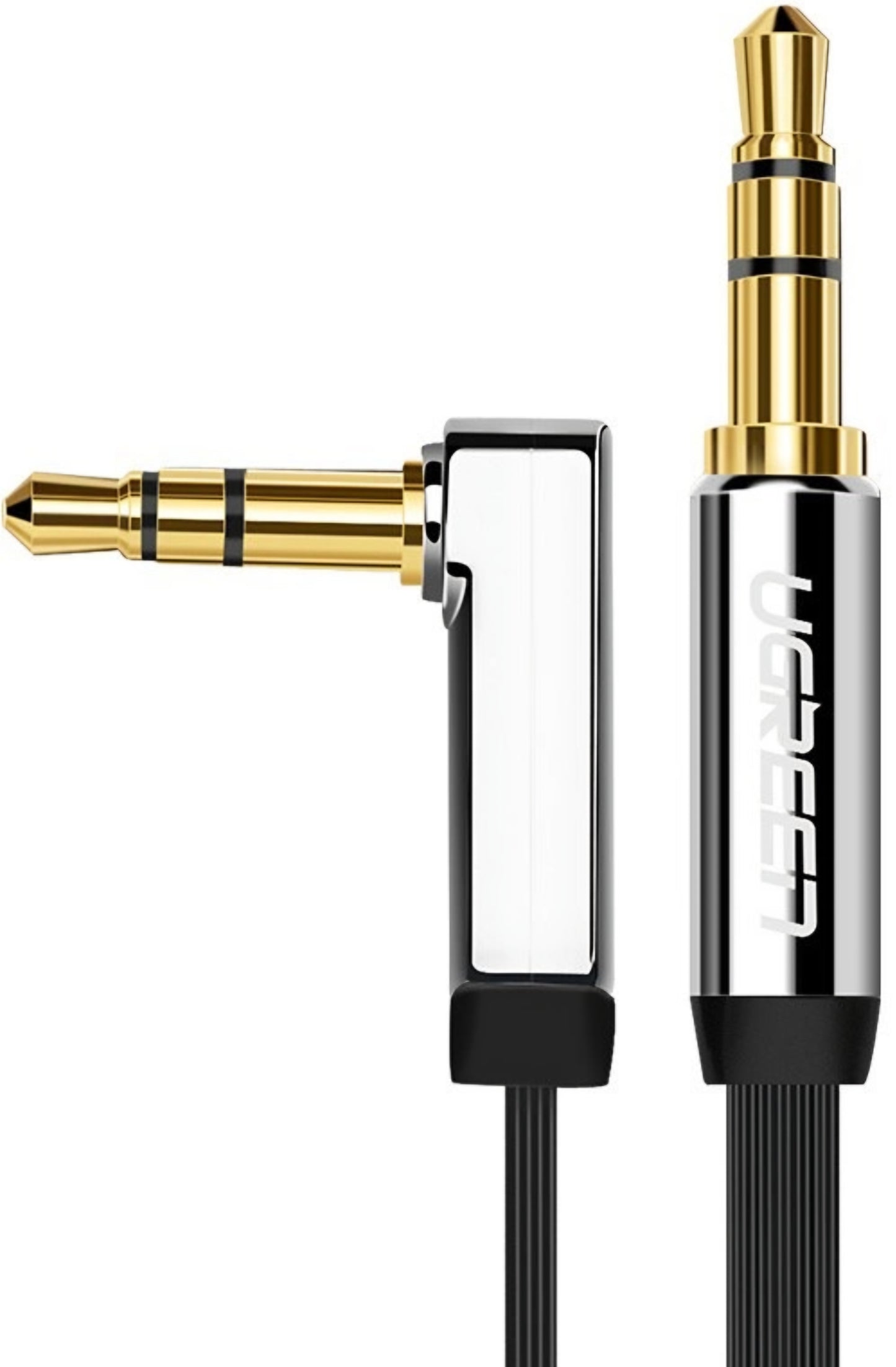 UGREEN AV119 Angled 3.5mm - 3.5mm Audio Cable, 5m, Black