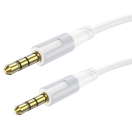 Audio Cable 3.5mm - 3.5mm Borofone BL19 Creator, 1m, White