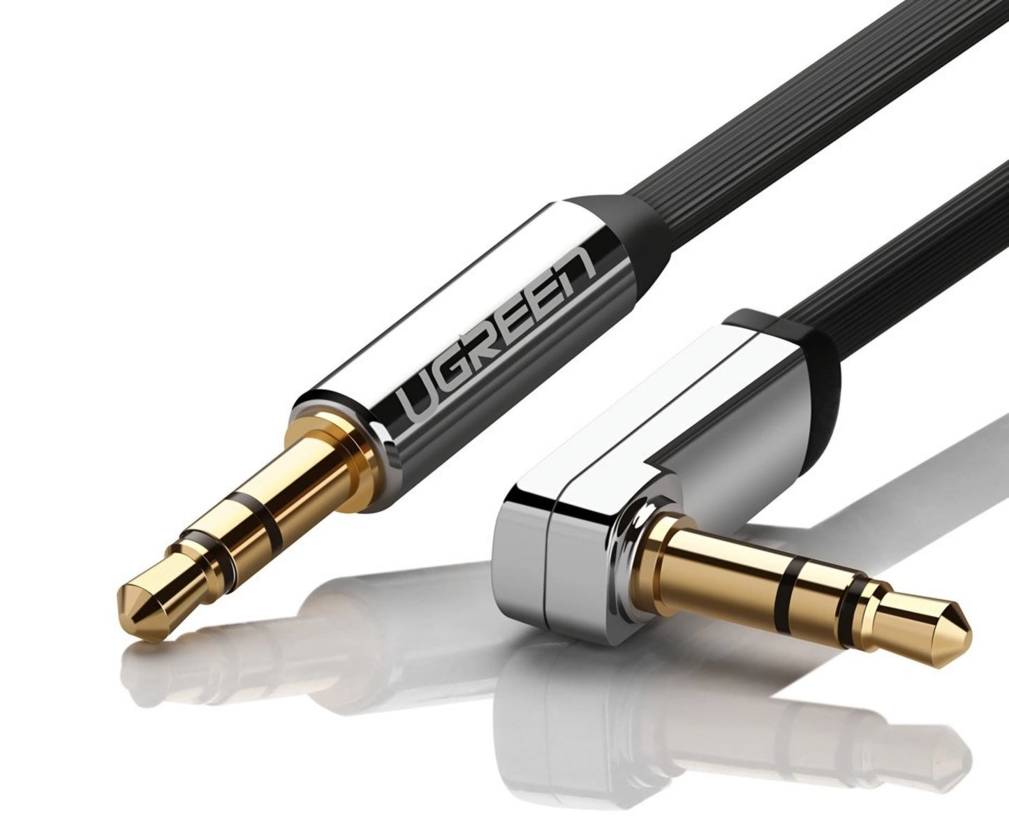 UGREEN AV119 Angled 3.5mm - 3.5mm Audio Cable, 5m, Black