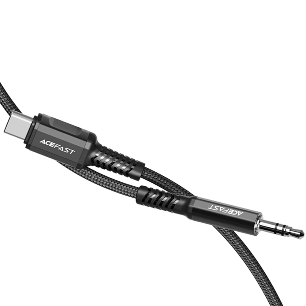 USB-C to 3.5mm Audio Cable Acefast C1-08, 1.2m, Black