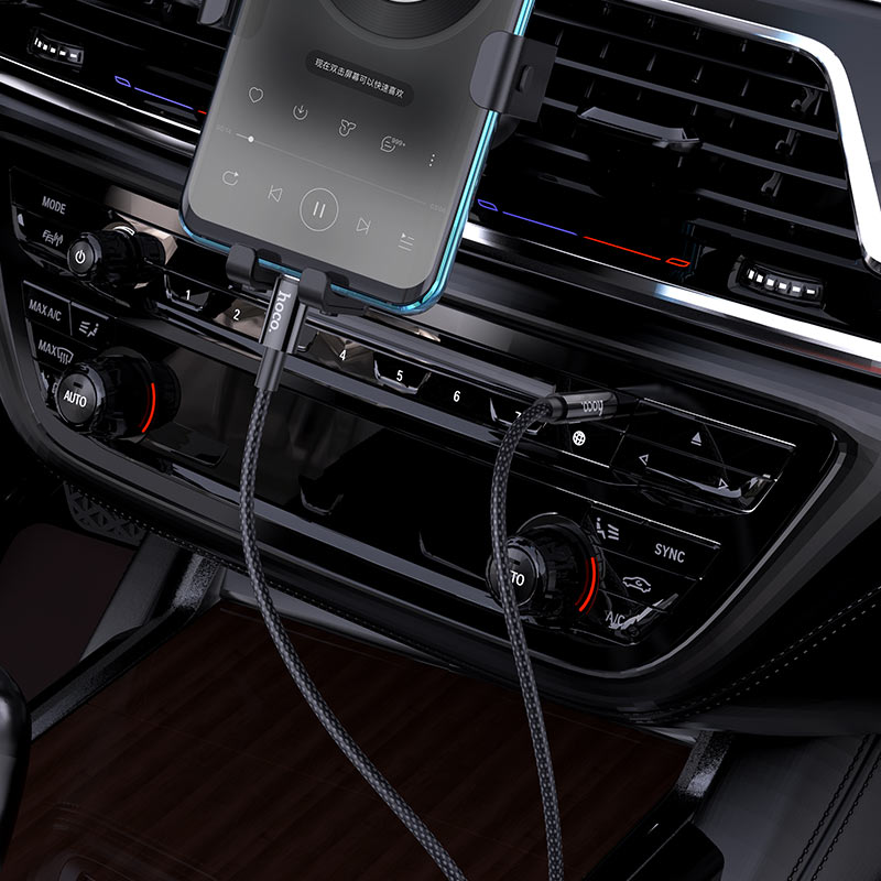 USB-C to 3.5mm Audio Cable HOCO UPA19, 1m, Black