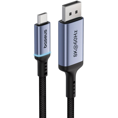 USB-C to DisplayPort Baseus Ultra Clarity Audio and Video Cable, 8K, 2m, Black B0063370D111-01