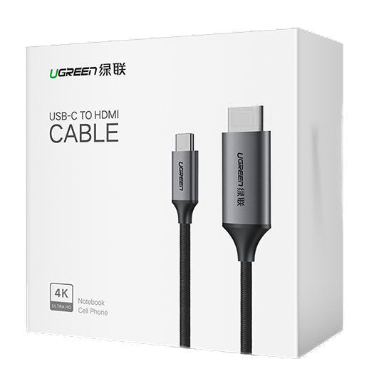USB-C - HDMI Audio and Video Cable UGREEN MM142, 1.5m, Black