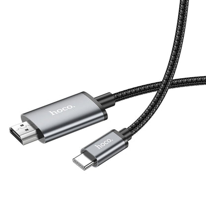 USB-C to HDMI Audio and Video Cable HOCO UA27, 2m, Grey
