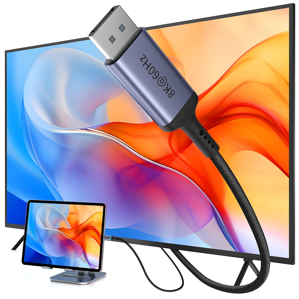 USB-C to DisplayPort Baseus Ultra Clarity Audio and Video Cable, 8K, 2m, Black B0063370D111-01