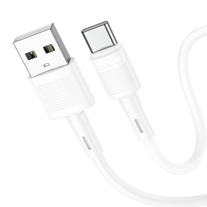 USB-A to USB-C Data and Charging Cable HOCO X83 Victory, 20W, 1m, White