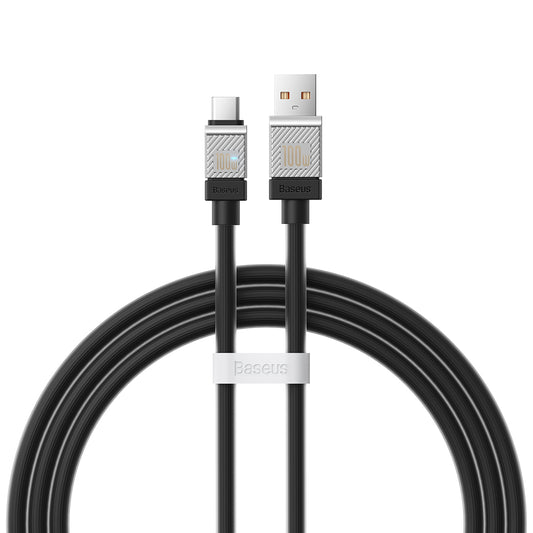 Baseus CoolPlay USB-A to USB-C Data and Charging Cable, 100W, 1m, Black CAKW000601