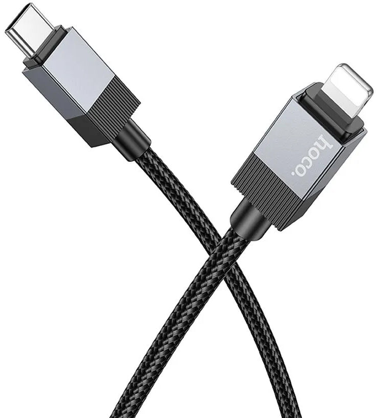 USB-C to Lightning Data and Charging Cable HOCO X110, 27W, 1m, Black
