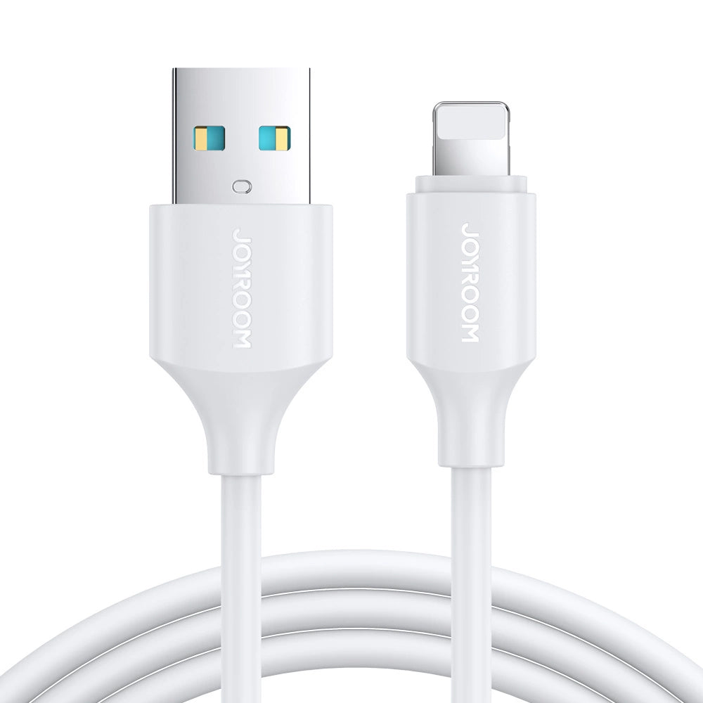 USB-A to Lightning Data and Charging Cable Joyroom S-A9, 18W, 1m, White