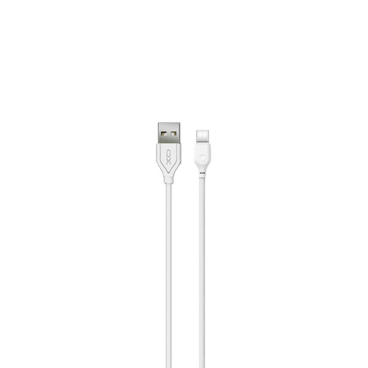 USB-A to USB-C Data and Charging Cable XO Design NB103, 18W, 1m, White