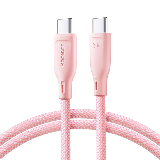 USB-C Data and Charging Cable - USB-C Joyroom S-A34, 60W, 1m, Pink