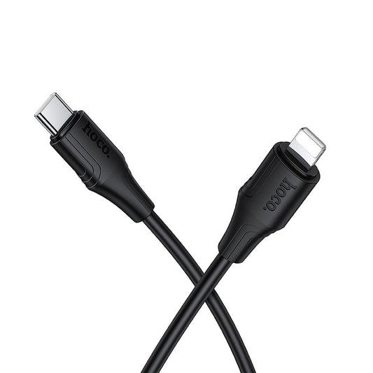 USB-C to Lightning Data and Charging Cable HOCO X124, 27W, 1m, Black