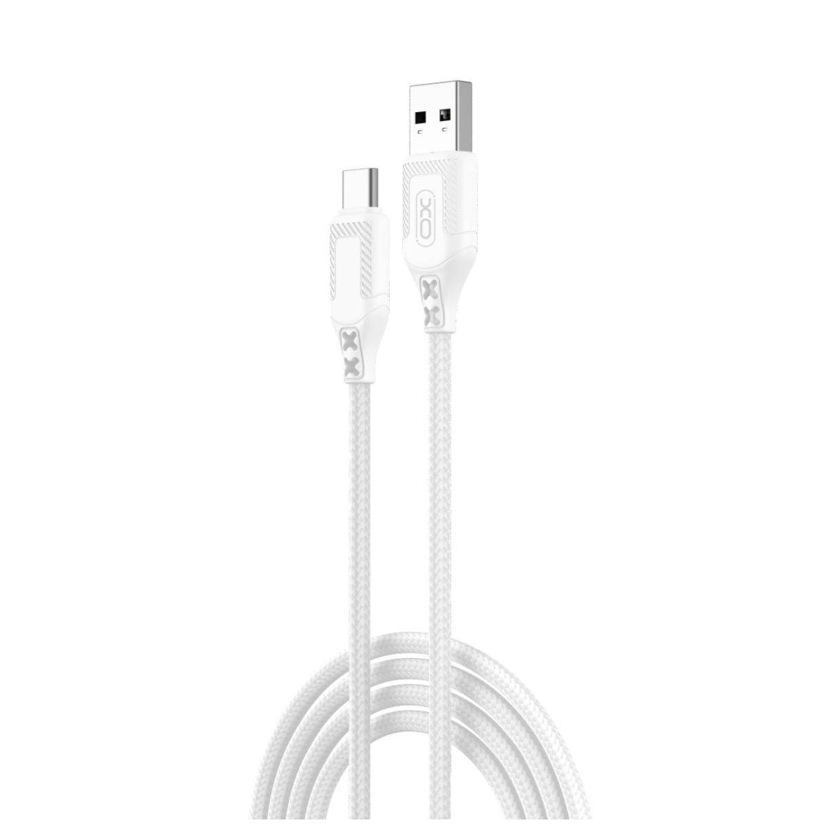 USB-A to USB-C Data and Charging Cable XO Design NB235, 18W, 1m, White