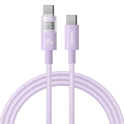 USB-C to USB-C Data and Charging Cable Baseus Display 2, 100W, 1m, Purple P10382702511-00