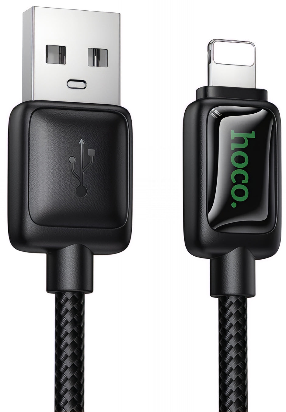 USB-A to Lightning Data and Charging Cable HOCO U146, 12W, 1.2m, Black
