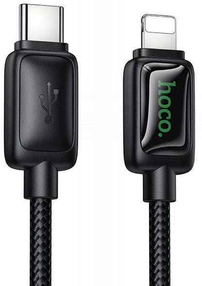 USB-C to Lightning Data and Charging Cable HOCO U146, 30W, 1.2m, Black