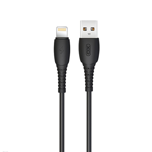 USB-A to Lightning Data and Charging Cable XO Design NB-P163, 18W, 1m, Black