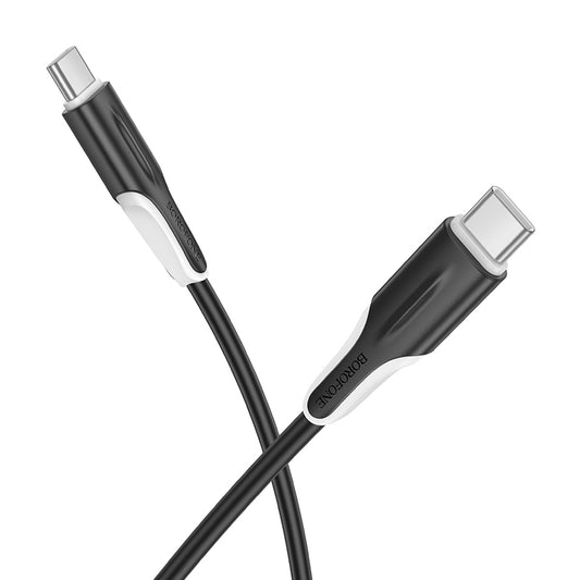 USB-C to USB-C Data and Charging Cable Borofone BX119 New, 60W, 1m, Black